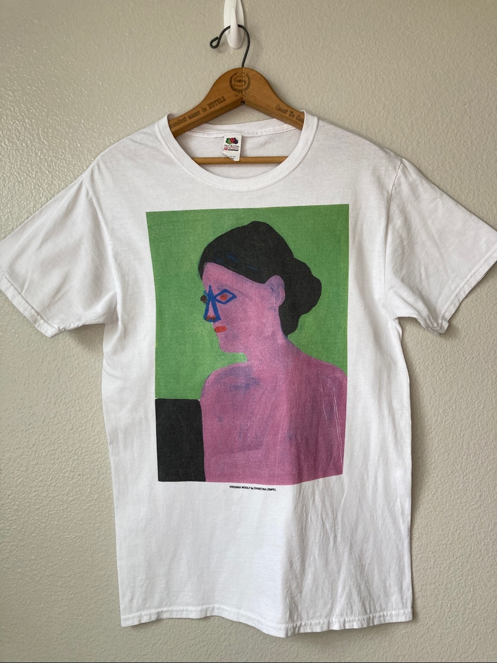 Virginia Woolf by Christina Zimpel Author Series graphic tee T-shirt Artsy sz S